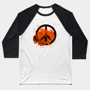 Peace of a Rainbow - Orange Baseball T-Shirt